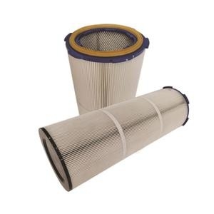 Pileli 335mm Sanayi Toplayıcı Toz Filtresi Kartuşları Polyester Hava Filtresi Kartuşu